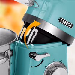 Arebos 4260627427826 food processor Turquoise - Additional view 5