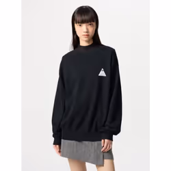 Uniqlo Japan Uniqlo Logo Sweatshirt - 09 BLACK/M