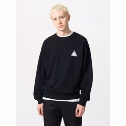 Uniqlo Japan Uniqlo Logo Sweatshirt - 09 BLACK/M