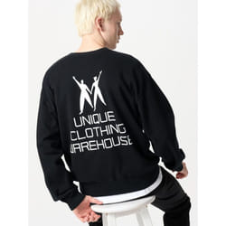 Uniqlo Japan Uniqlo Logo Sweatshirt - 09 BLACK/XS