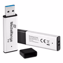 MediaRange MR1905-1 USB flash drive 1 TB USB Type-A 3.2 Gen 1 (3.1 Gen 1) Black, Silver