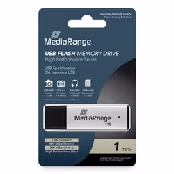 MediaRange MR1905-1 USB flash drive 1 TB USB Type-A 3.2 Gen 1 (3.1 Gen 1) Black, Silver