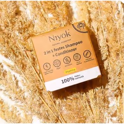Niyok 2 In 1 Festes Shampoo + Conditioner - Vitamina 80 g Solid shampoo Non-professional Unisex