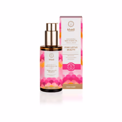 Khadi PINK LOTUS BEAUTY, Oil, Moisturizing, Demanding skin, Dry skin, 100 ml, Bottle, Box