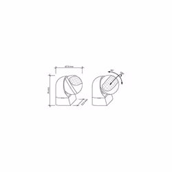 PIR Sensor Outdoor IP44 Wall Mounted Infrared Motion Sensor LED suitable Range max 12m180 swivelling max 800400W anthracite
