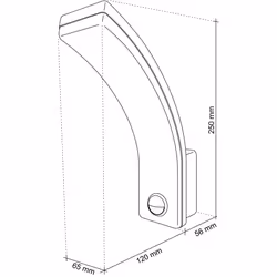 SEBSON Wall light with motion detector 20W