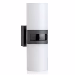SEBSON Wall light with motion detector 20W, Outdoor wall lighting, Anthracite, White, Plastic, Polycarbonate (PC), IP65, Faca ...