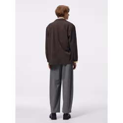 Gu By Uniqlo Barrel Leg Slacks  Pattern - 69 NAVY/3XL