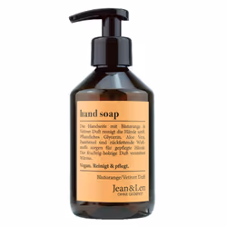 Jean & Len 2800101008, Hands, Pump bottle, Cleansing, Nourishing, Orange, Vetiver, Aloe vera, Glycerin, Panthenol, aqua, sodi ...