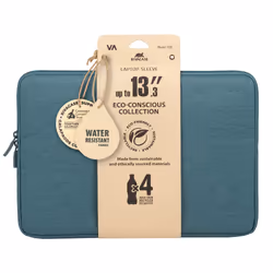 Rivacase Suzuka 7703 35.6 cm (14") Sleeve case Aqua colour - Additional view 4