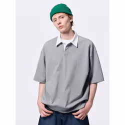Gu By Uniqlo Sweat Tee  Half Sleeve   Lager - 03 GRAY/XL