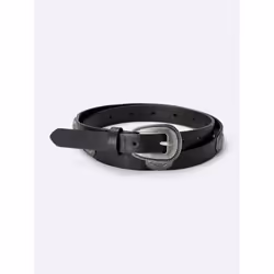 Gu By Uniqlo Concho Buckle Narrow Belt - 09 BLACK/ONE SIZE