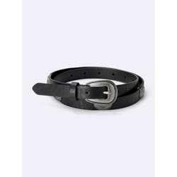 Gu By Uniqlo Concho Buckle Narrow Belt - 09 BLACK/ONE SIZE