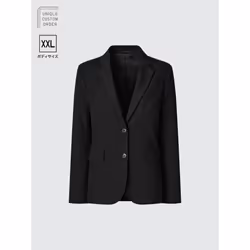 Uniqlo Japan Stretch Tailored Jacket  Set Up  Xxl - 09 BLACK/65