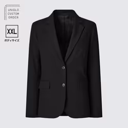 Uniqlo Japan Stretch Tailored Jacket  Set Up  Xxl - 09 BLACK/65