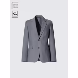 Uniqlo Japan Stretch Tailored Jacket Set Up Xxl - 05 GRAY/65