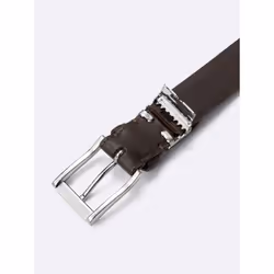 Gu By Uniqlo Leather Side Stitch Belt  Adjustable - 09 BLACK/ONE SIZE