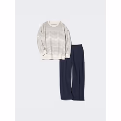 Uniqlo Japan Ultra Stretch Set Long Sleeve - 69 NAVY/XXL