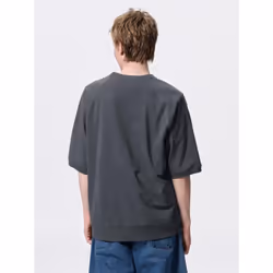 Gu By Uniqlo Sweat Tee  5 Sleeve  Sesame Street - 08 DARK GRAY/3XL