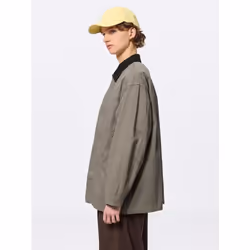 Gu By Uniqlo Coverall Jacket - 02 LIGHT GRAY/XL