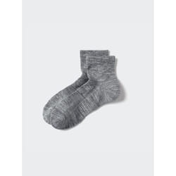 Uniqlo Japan Half Sock Pile - 08 DARK GRAY/2729