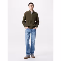 Uniqlo Japan Regular Fit Jeans Long Length - 63 BLUE/36