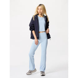 Uniqlo Japan Air Rhythm Soft Rib Flared Leggings - 61 BLUE/S