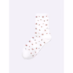 Gu By Uniqlo Ankle Socks  Flower - 01 OFF WHITE/ONE SIZE