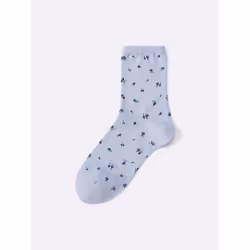 Gu By Uniqlo Ankle Socks  Flower - 01 OFF WHITE/ONE SIZE