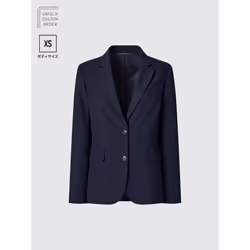Uniqlo Japan Stretch Tailored Jacket  Set Up  Xs - 69 NAVY/58