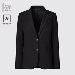 Uniqlo Japan Stretch Tailored Jacket  Set Up  Xs - 69 NAVY/58