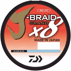 Daiwa J Braid 300m 8 Strand Round Blade Line Mono Diameter Equivalent  8lb Blue  Island Blue