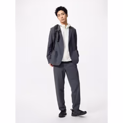 Uniqlo Japan Ultra Stretch Pants - 08 DARK GRAY/M