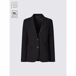Uniqlo Japan Stretch Tailored Jacket Set Up 3xl - 09 BLACK/68