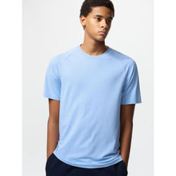 Uniqlo Japan Dry Ex Crewneck Tee  Short Sleeve - 61 BLUE/M