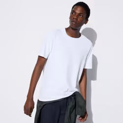 Uniqlo Japan Dry Ex Crewneck Tee  Short Sleeve - 03 GRAY/XS