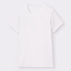 Gu By Uniqlo Style Dry Crewneck Tee  Short Sleeve - 09 BLACK/3XL
