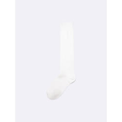 Gu By Uniqlo Ribbed High Socks - 01 OFF WHITE/ONE SIZE