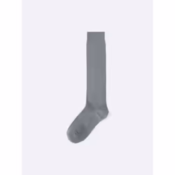 Gu By Uniqlo Ribbed High Socks - 01 OFF WHITE/ONE SIZE