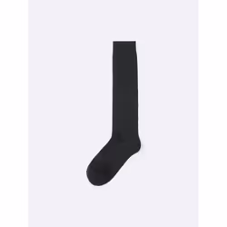 Gu By Uniqlo Ribbed High Socks - 01 OFF WHITE/ONE SIZE