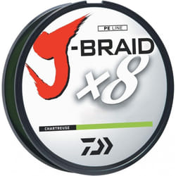 Daiwa J Braid 300m 8 Strand Round Braid Line 20lb Light Green  Chartreuse
