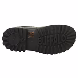 Buffalo Pluto Vegan Womens Chelsea Boots in Black - 7