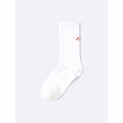 Gu By Uniqlo Crew Socks  Logo - 09 BLACK/ONE SIZE