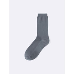 Gu By Uniqlo Ribbed Crew Sock+e - 01 OFF WHITE/ONE SIZE
