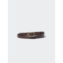 Uniqlo Japan Dress Skinny Belt - 39 DARK BROWN/L