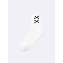 Gu By Uniqlo Crew Socks  Ribbon - 01 OFF WHITE/ONE SIZE