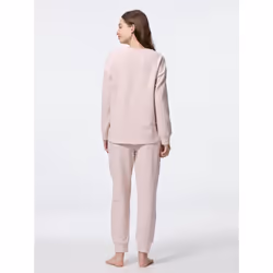 Gu By Uniqlo Stretch Soft Lounge Set  Long Sleeve   Long Pants - 03 GRAY/3XL