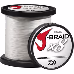 Daiwa J Braid 300m 8 Strand Round Blade Line 65 Lb 330 Yd White
