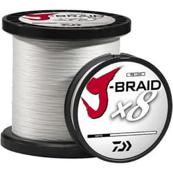Daiwa J Braid 300m 8 Strand Round Blade Line 65 Lb 330 Yd White