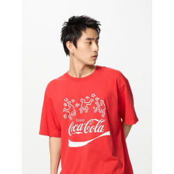 Uniqlo Japan Keith Haring X Coca Cola Ut relaX - 16 RED/L